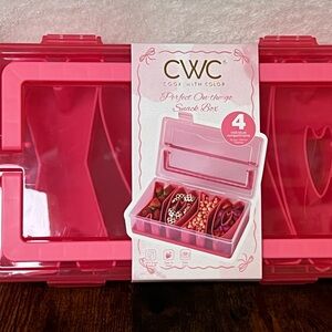 CWC Pink Snack Box Cook with color perfect on the go snack box